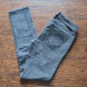 Aeropostale Gray Leopard Skinny Jeans for Women 5/6 Regular
